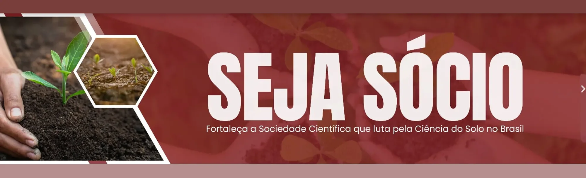 Seja sócio: fortaleça a Sociedade Científica que luta pela Ciência do Solo no Brasil