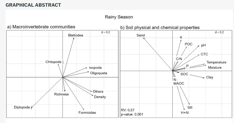 Macrofauna and soil properties in agroforestry system and secondary forest