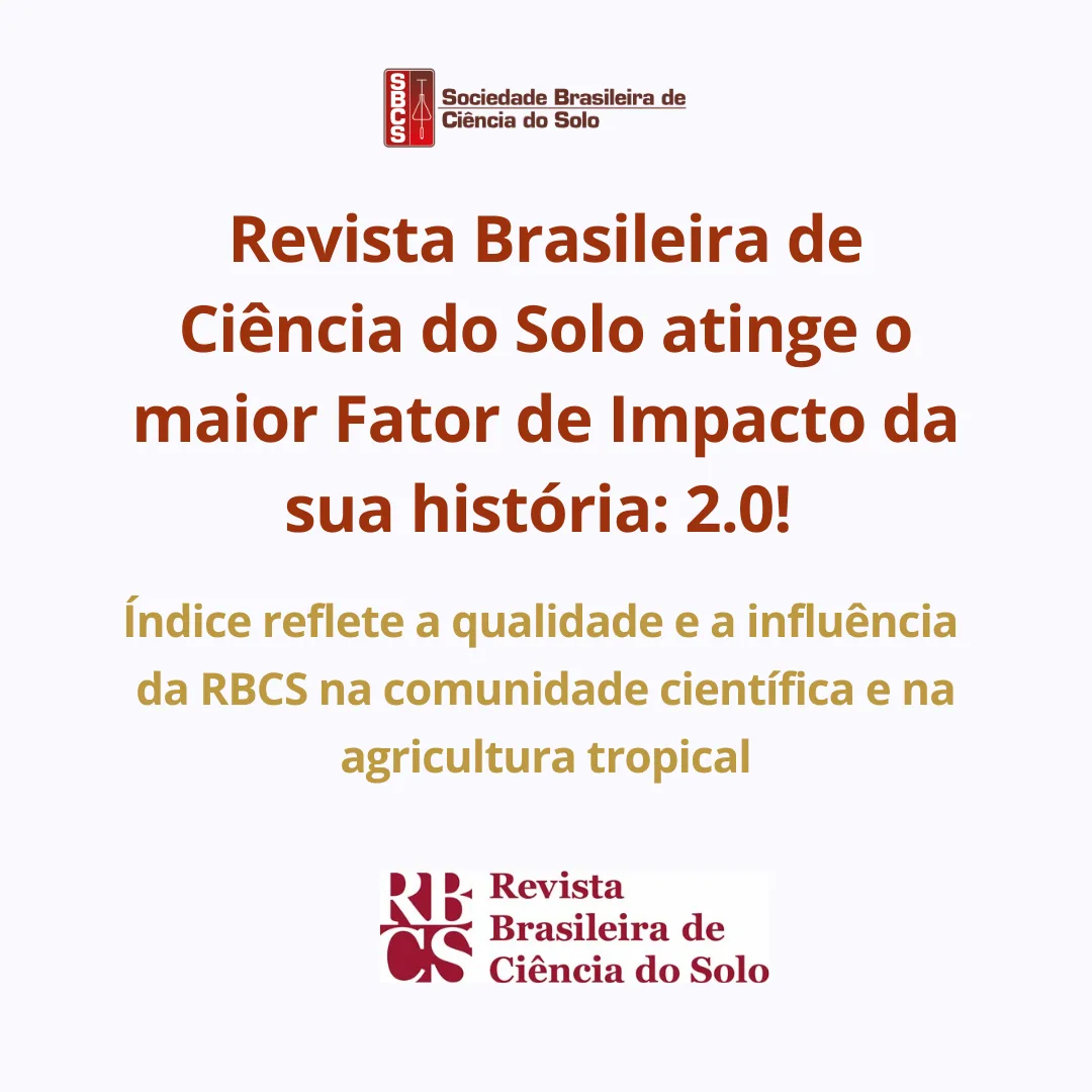 Uma ótima notícia para a ciência do solo!