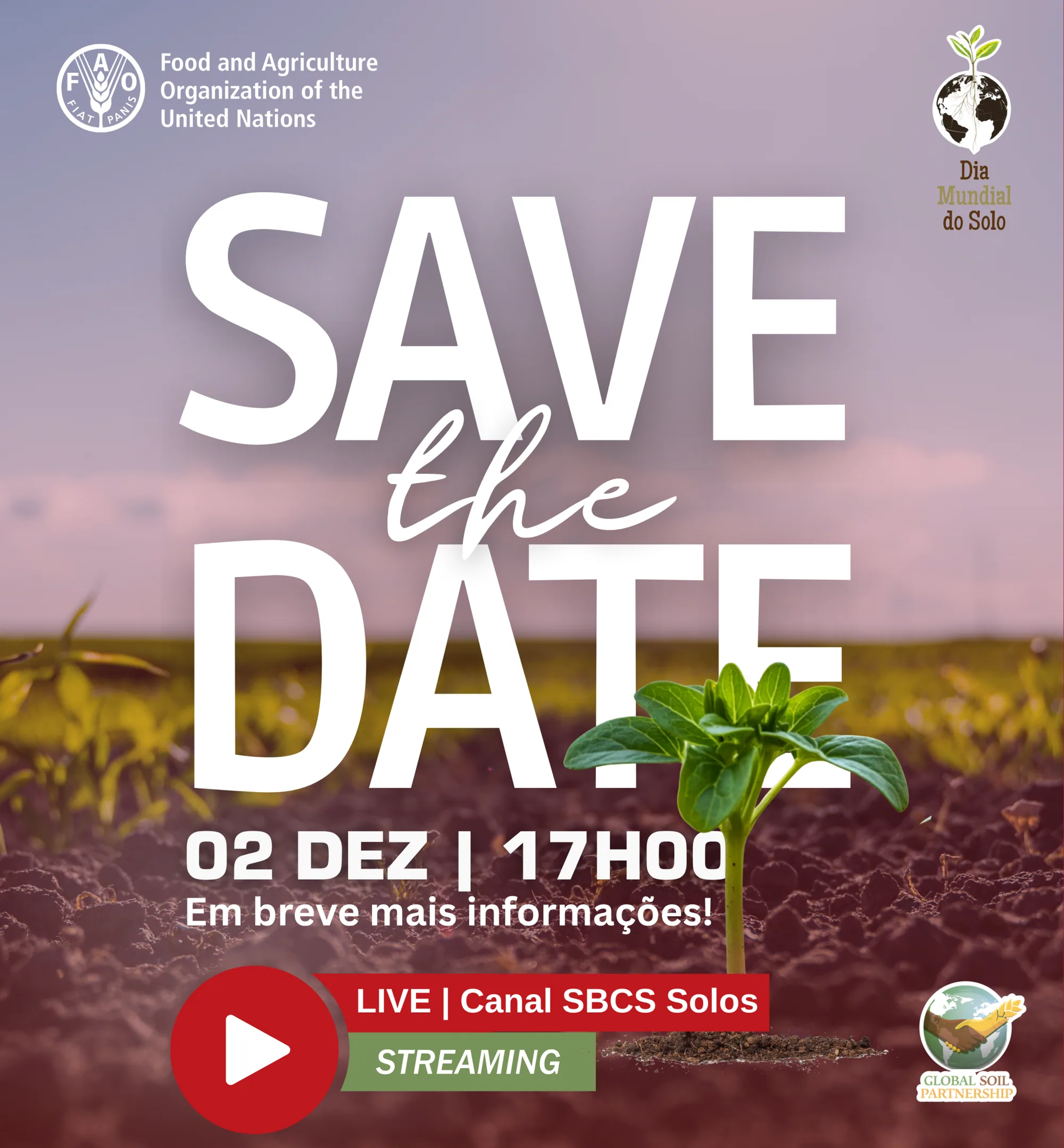 Save the Date — 02 de dezembro