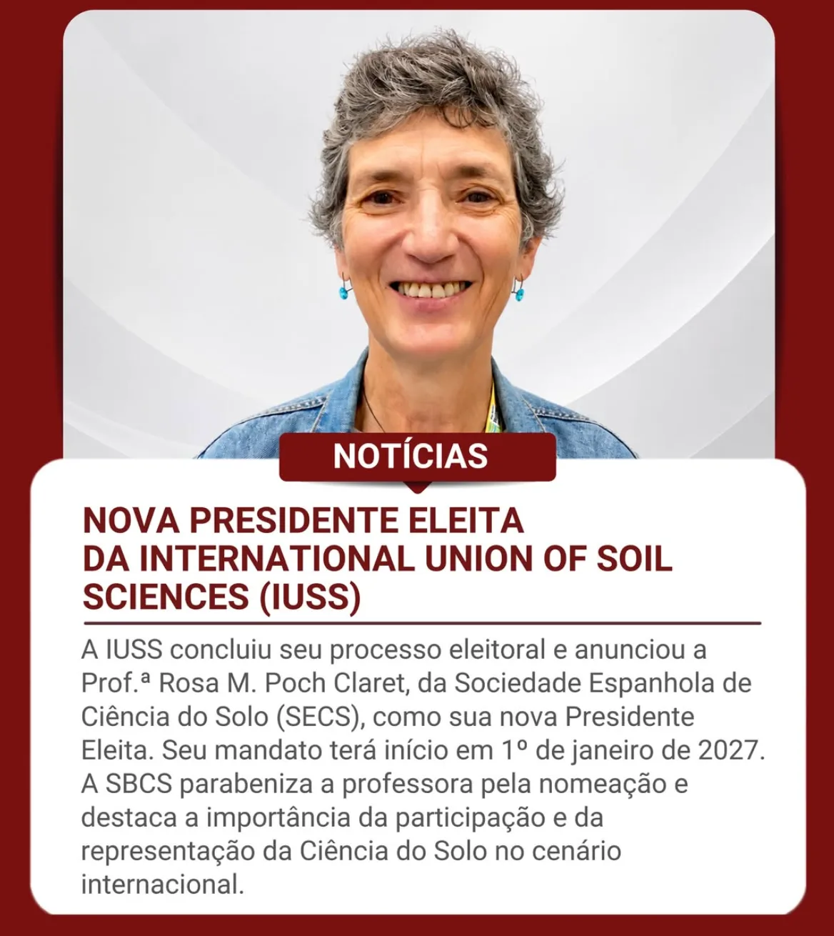 A ciência do solo ganha uma nova liderança internacional